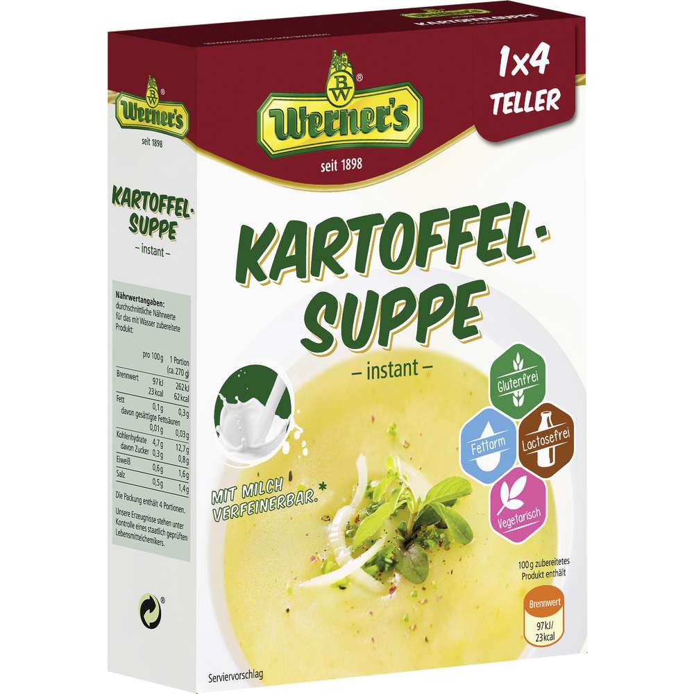 Werner Kartoffelsuppe, 4 Teller