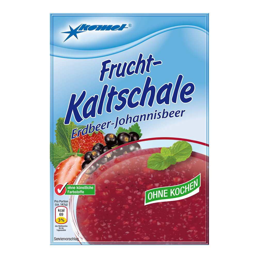 Kaltschale Erdbeere-Johannisbeere (Komet)