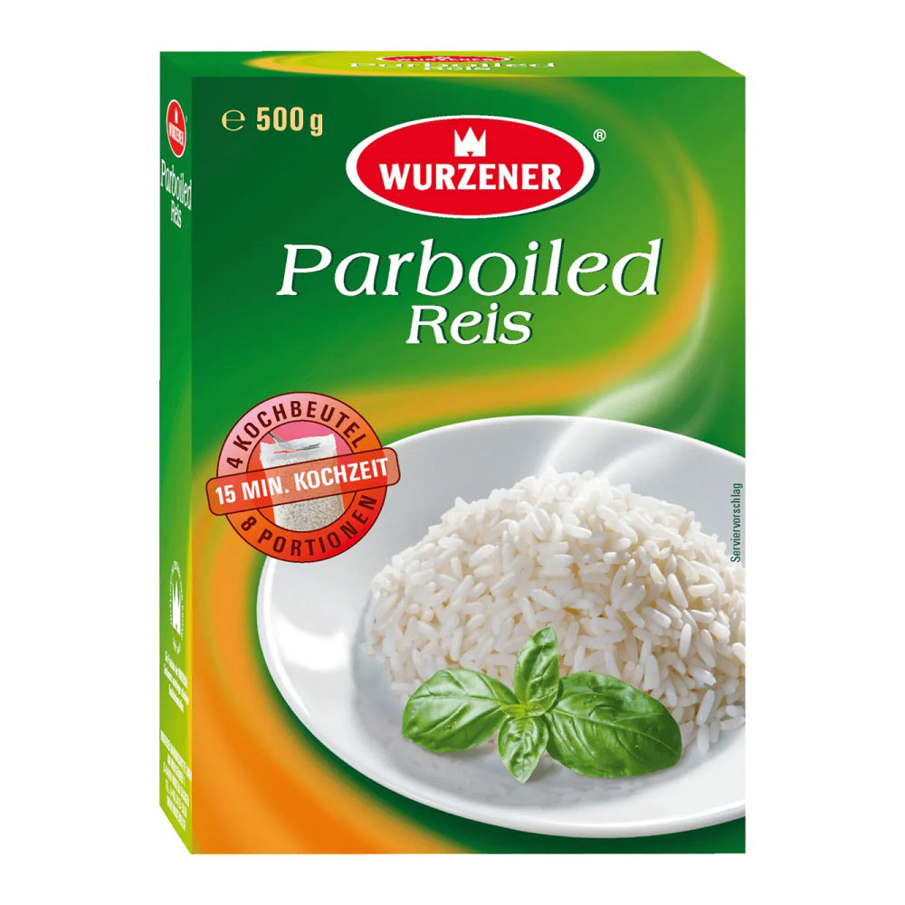 Wurzener Parboiled-Reis, 4x125g