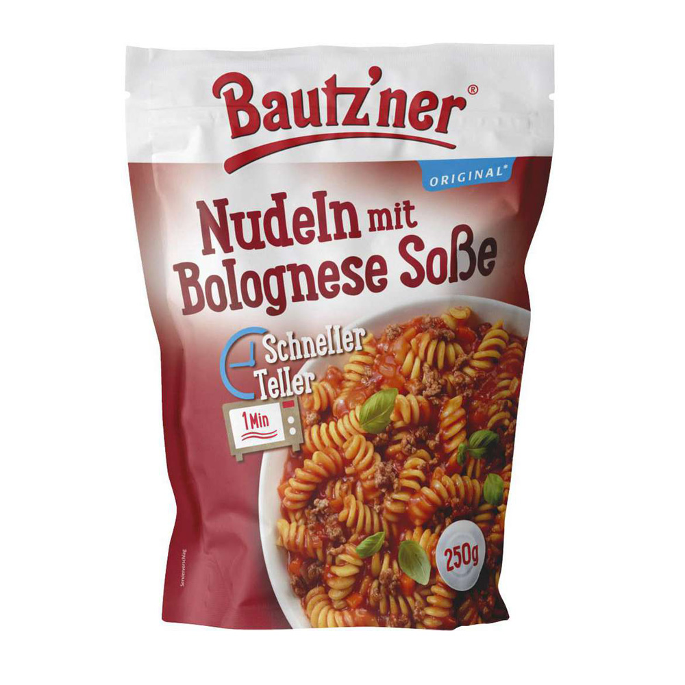 Nudeln mit Bolognese Soße, Schneller Teller (Bautzner)