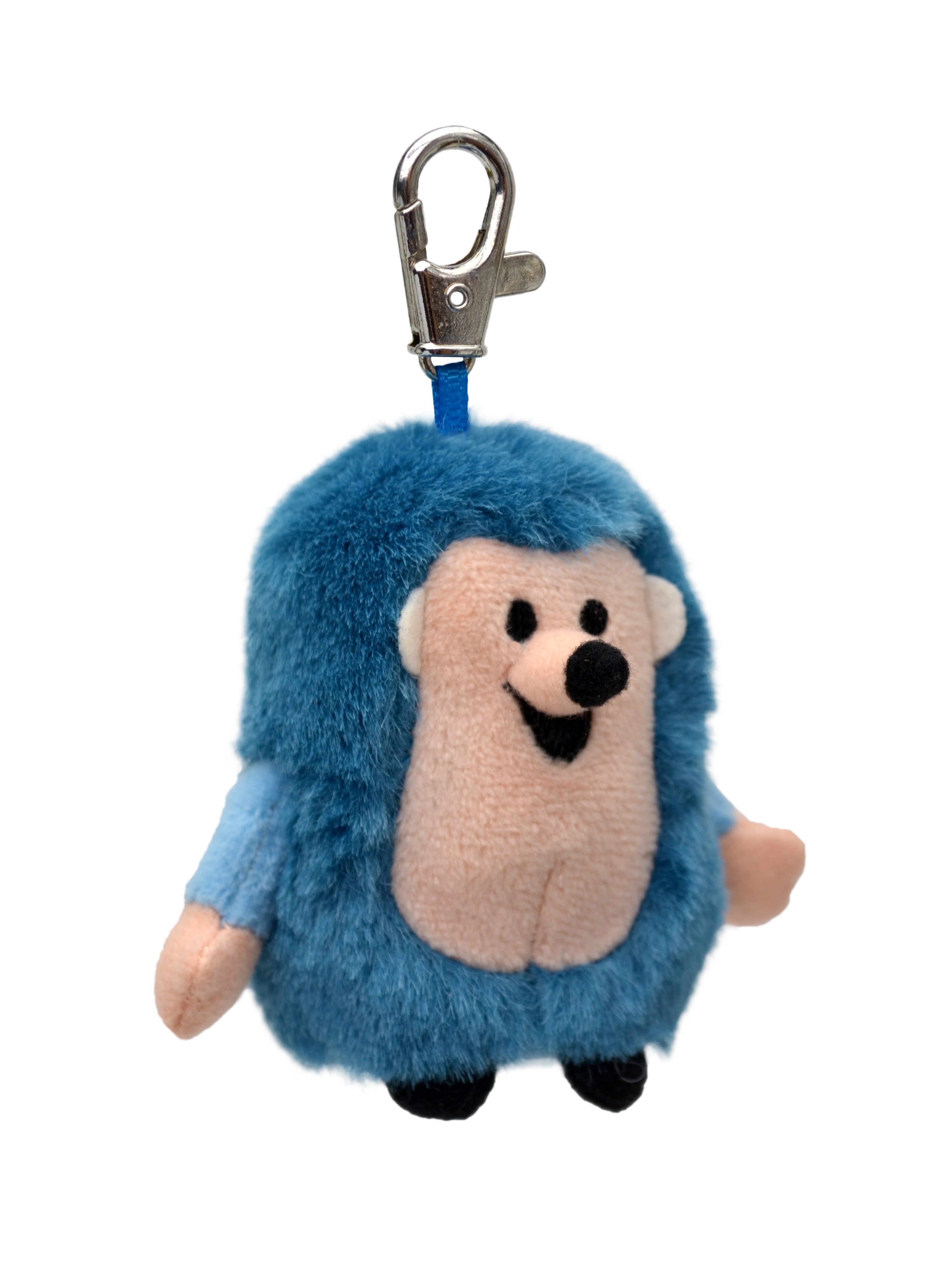 Plüschfigur Igel blau mini - Schlüsselanhänger, 8cm